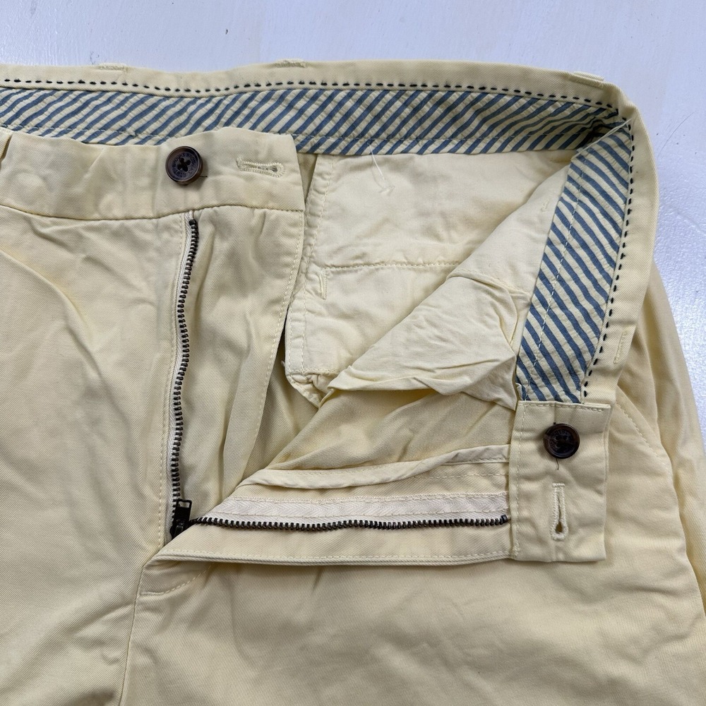 Brooks Brothers Mens Clark Chino Pants Actual 32x28 Yellow‎ 100% Cotton Straight - Picture 9 of 16